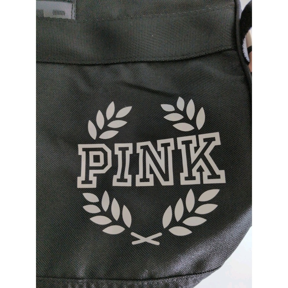Victoria's Secret PINK Black Ombre Crest Gym/Travel Large Duffle Bag NWT - Picture 4 of 6